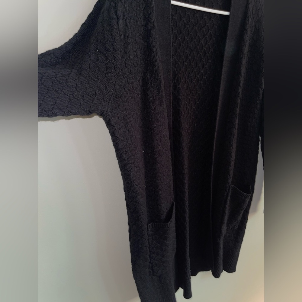 Apt. 9 Women's Black Textured Cardigan - Picture 5 of 12